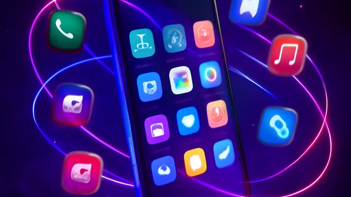 BTV 99 COM Sleek smartphone floating in space